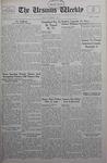 The Ursinus Weekly, November 1, 1937 by Vernon Groff