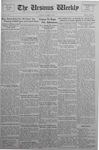The Ursinus Weekly, October 12, 1936