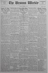 The Ursinus Weekly, November 2, 1936 by Abe E. Lipkin and Donald G. Baker