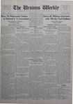 The Ursinus Weekly, January 14, 1924 by Richard F. Deitz, William Daniel Reimert, and George Leslie Omwake