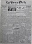 The Ursinus Weekly, January 22, 1923 by F. Nelsen Schlegel