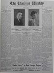 The Ursinus Weekly, May 9, 1921 by Harry A. Altenderfer and George Leslie Omwake
