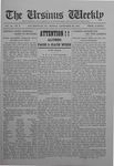 The Ursinus Weekly, September 29, 1919