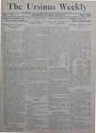 The Ursinus Weekly, October 28, 1912