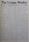 The Ursinus Weekly, September 23, 1910