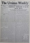 The Ursinus Weekly, October 21, 1910