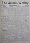 The Ursinus Weekly, October 28, 1910