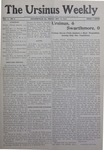The Ursinus Weekly, November 11, 1910