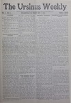 The Ursinus Weekly, December 2, 1910