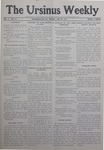 The Ursinus Weekly, January 20, 1911