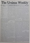The Ursinus Weekly, February 24, 1911