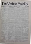 The Ursinus Weekly, October 29, 1909