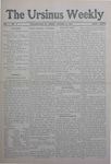 The Ursinus Weekly, October 30, 1908