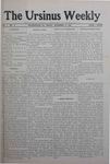 The Ursinus Weekly, November 13, 1908 by Welcome Sherman Kerschner