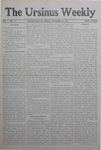The Ursinus Weekly, November 20, 1908 by Welcome Sherman Kerschner and George Leslie Omwake