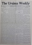 The Ursinus Weekly, October 18, 1907