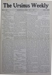 The Ursinus Weekly, November 8, 1907 by Harvey B. Danehower and Jean Leroy Roth