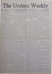 The Ursinus Weekly, November 22, 1907 by Harvey B. Danehower