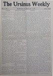 The Ursinus Weekly, January 31, 1908 by Harvey B. Danehower