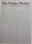 The Ursinus Weekly, February 28, 1908
