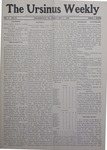 The Ursinus Weekly, April 3, 1908 by Harvey B. Danehower