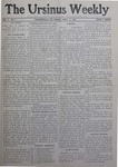 The Ursinus Weekly, September 21, 1906 by Harry H. Koerper