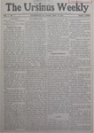 The Ursinus Weekly, September 22, 1905
