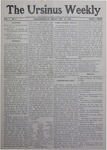 The Ursinus Weekly, October 27, 1905