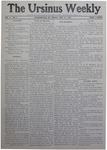 The Ursinus Weekly, November 17, 1905