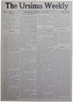 The Ursinus Weekly, May 11, 1906 by Ralph B. Ebbert and Harry H. Koerper