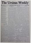 The Ursinus Weekly, June 8, 1906 by Ralph B. Ebbert, Harry H. Koerper, Edith A. Beck, Caroline E. Paiste, Miles Abdel Keasey, David Ramson Wise, W. S. Harman, and Elizabeth Long
