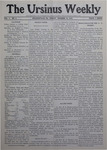 The Ursinus Weekly, October 14, 1904