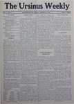The Ursinus Weekly, October 28, 1904