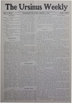 The Ursinus Weekly, January 13, 1905 by Elliot Frederick