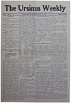 The Ursinus Weekly, October 30, 1903 by John E. Hoyt
