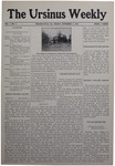 The Ursinus Weekly, November 7, 1902 by Walter E. Hoffsommer