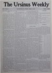 The Ursinus Weekly, April 24, 1903 by John E. Hoyt